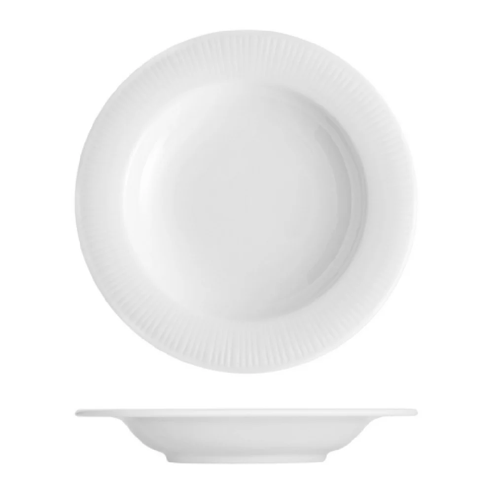 Fortessa 6602.F0000.37 11 Inch Rim Pasta Bowl Vitrified China White Fortessa 6602.F0000.37 11 Inch Rim Pasta Bowl Vitrified China White