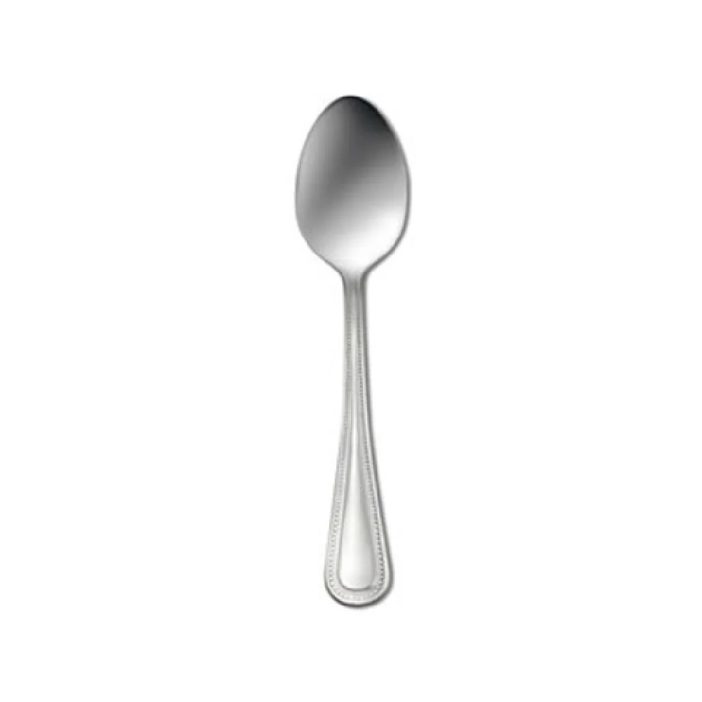 1880 Hospitality B595STSF 6-1/4 Inch Teaspoon Rounded Handle Beaded Border 18/0 Stainless Steel