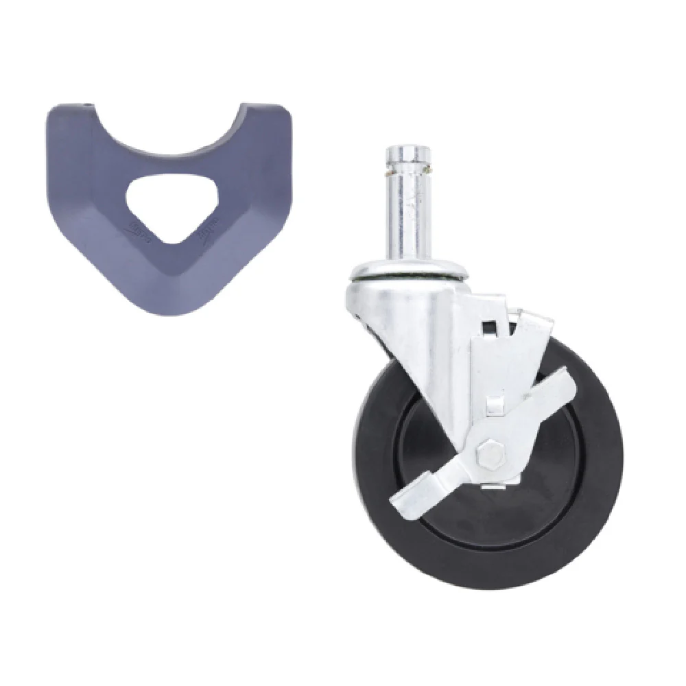 Metro 5MBX 5 Inch Dia Stem Caster Brake Resilient Wheel 200 lb Capacity Metro 5MBX 5 Inch Dia Stem Caster Brake Resilient Wheel 200 lb Capacity