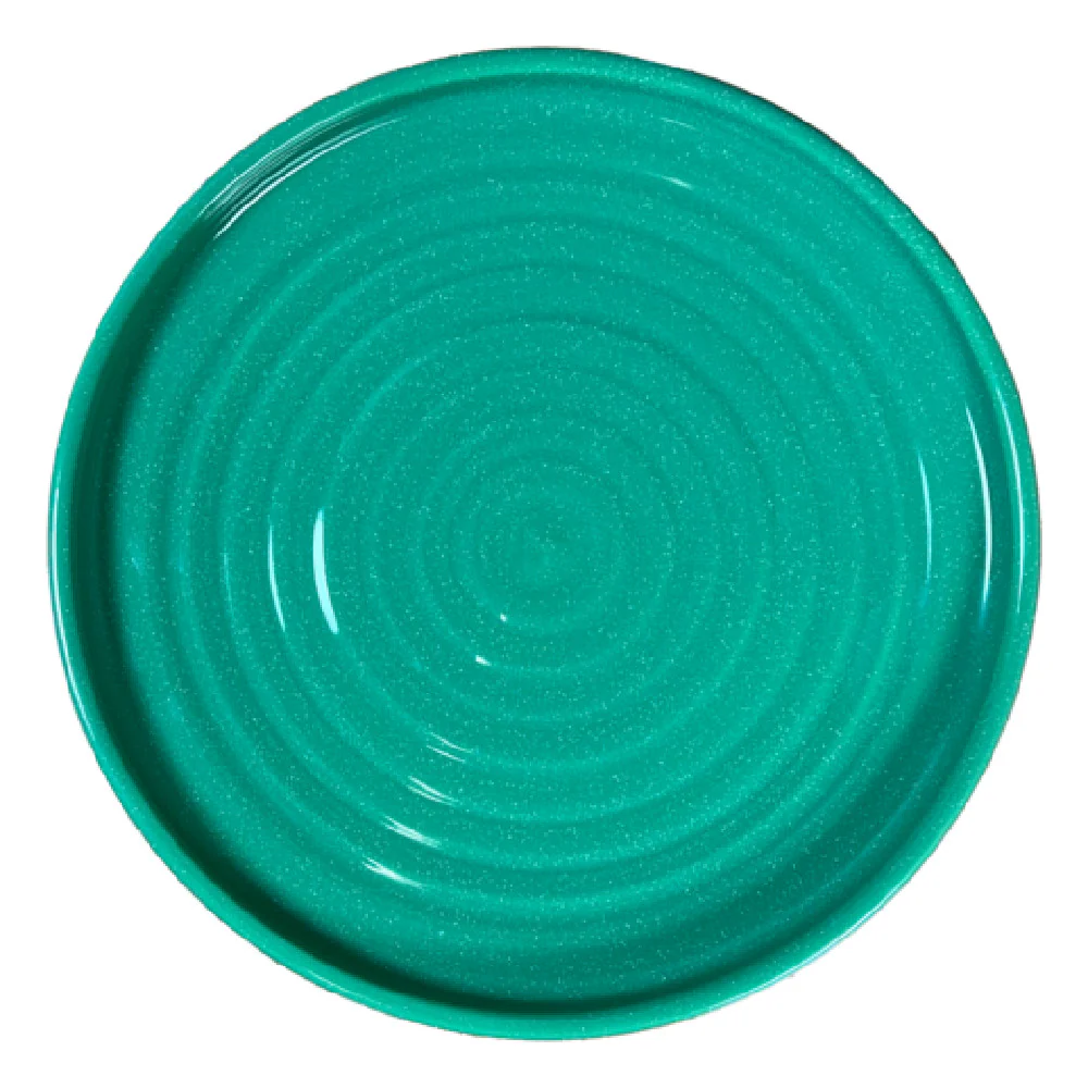 Vertex China E-D8-T 9 Inch Dia Round Plate Teal Porcelain Stacking Vertex China E-D8-T 9 Inch Dia Round Plate Teal Porcelain Stacking
