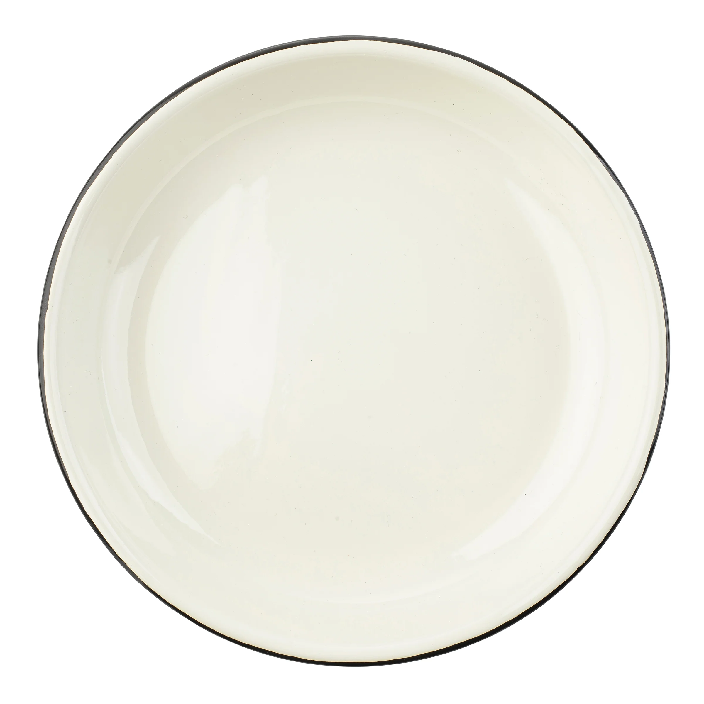 Tablecraft 11155 9 Inch Diameter Round Pasta Plate 24 Oz Black and White Porcelain Enamel Tablecraft 11155 9 Inch Diameter Round Pasta Plate 24 Oz Black and White Porcelain Enamel