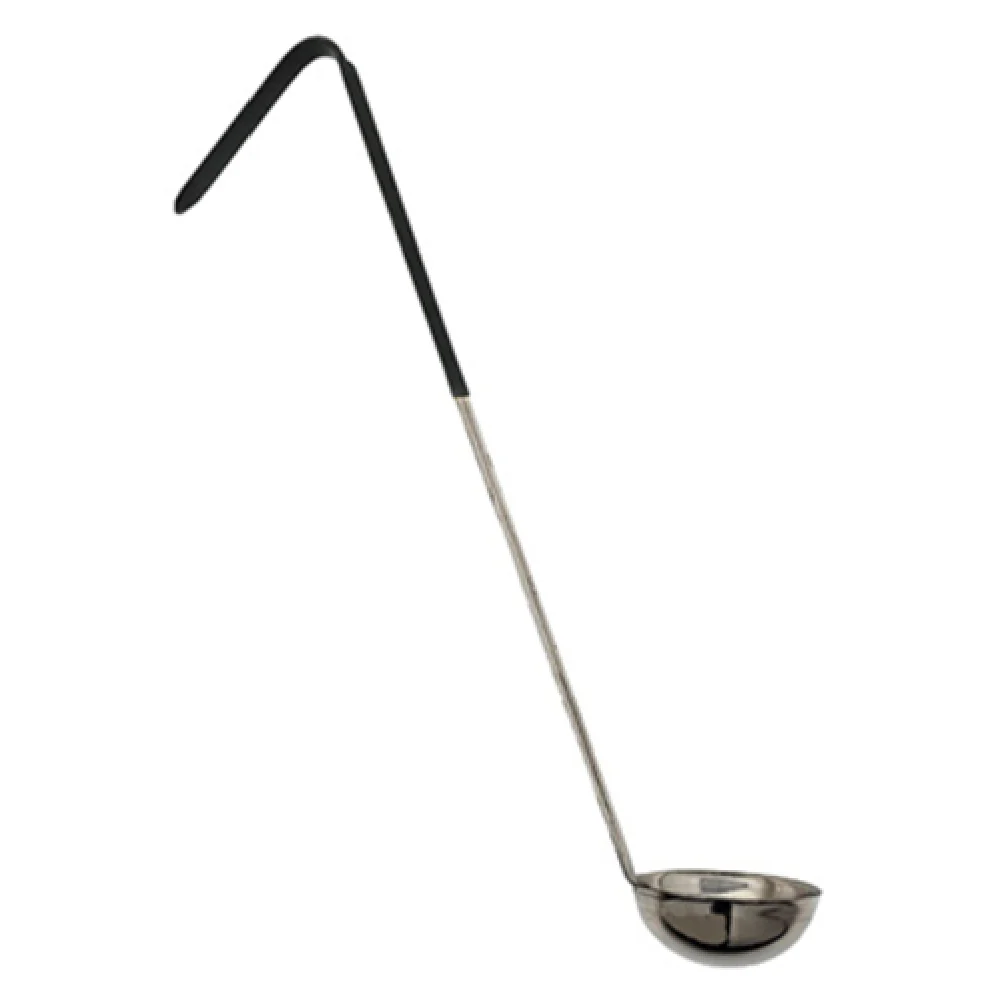 Omcan 80765 6 Oz Ladle Serving Stainless Steel Black Handle