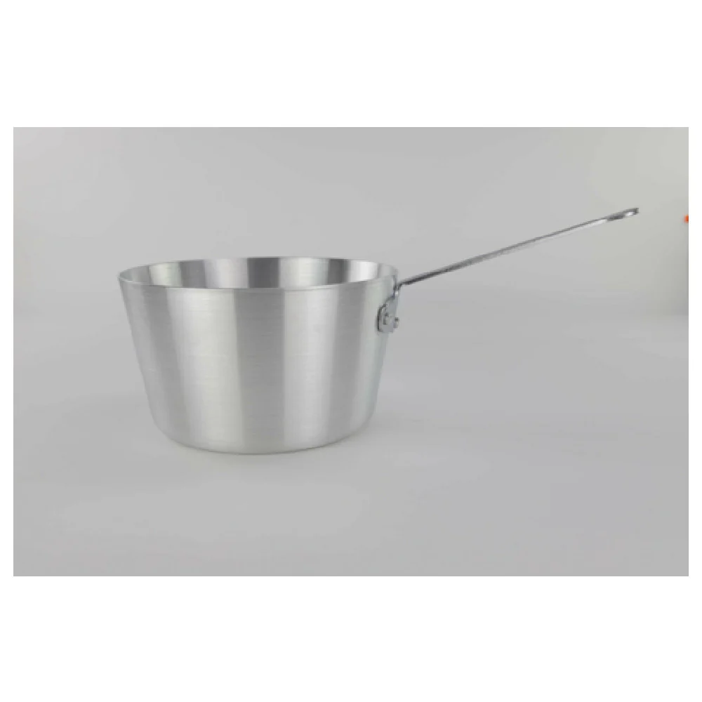 Tuxton WASEL224 7 Qt Sauce Pan with Lid Aluminum Plated Cast Iron Handle Tuxton WASEL224 7 Qt Sauce Pan with Lid Aluminum Plated Cast Iron Handle