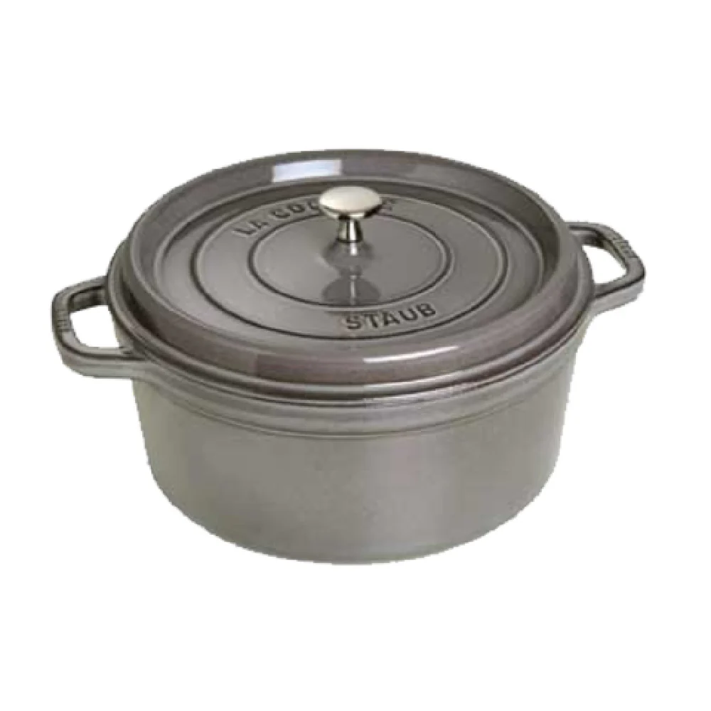 Zwilling 1103018 9 Quart Enameled Cast Iron Dutch Oven Round Graphite Grey with Cover
