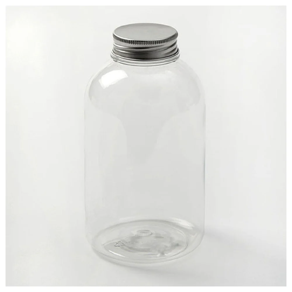American Metalcraft BV16 16 Oz Plastic Beverage Bottle with Aluminum Lid 12 Packs