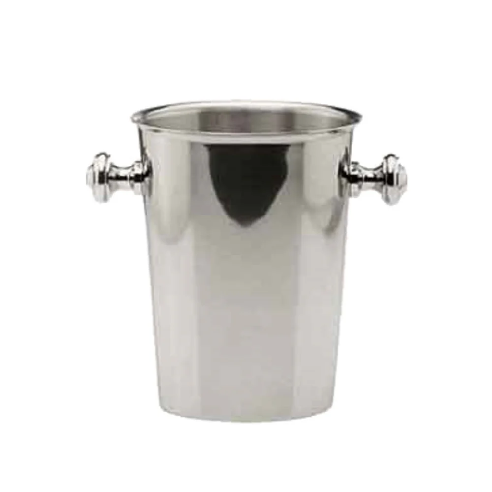 BauscherHepp 15.2233.2710 10-7/16 Inch Width Oval Wine Cooler Silver Plated Stainless Steel with Knob Handles BauscherHepp 15.2233.2710 10-7/16 Inch Width Oval Wine Cooler Silver Plated Stainless Steel with Knob Handles