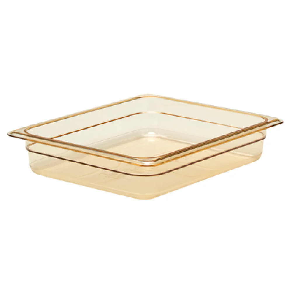 Cambro 22HP150 1/2 Size High Heat Hot Food Pan Hi-Temp Plastic Amber Cambro 22HP150 1/2 Size High Heat Hot Food Pan Hi-Temp Plastic Amber
