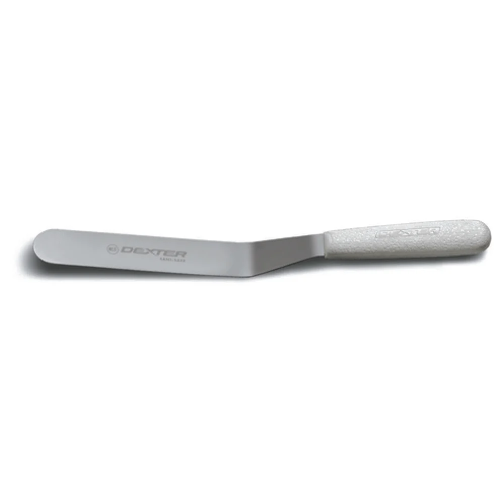 Dexter Russell 19963 8 Inch Sani-Safe Offset Spatula Stainless Steel with White Handle
