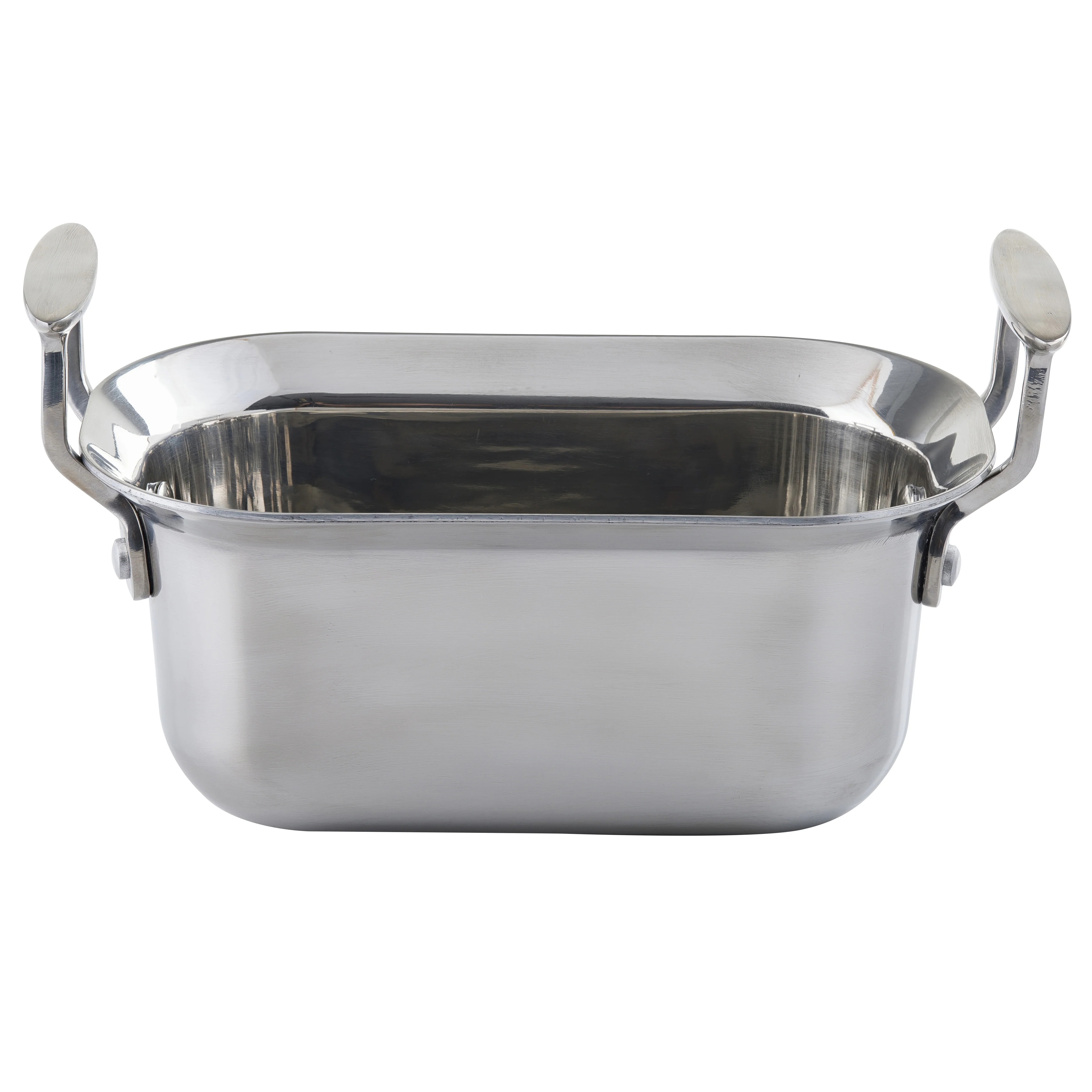 Tablecraft 123512 Quarter Size 2 Qt Tri-Ply Serving Pan with Handles Induction Tablecraft 123512 Quarter Size 2 Qt Tri-Ply Serving Pan with Handles Induction