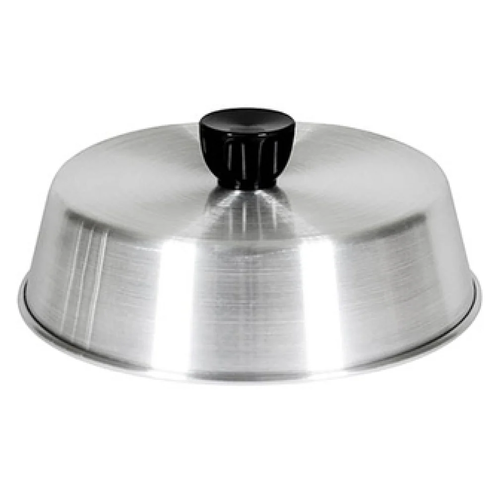 Thunder Group ALBC007 7 Inch Round Grill Basting Cover Aluminum with Bakelite Knob