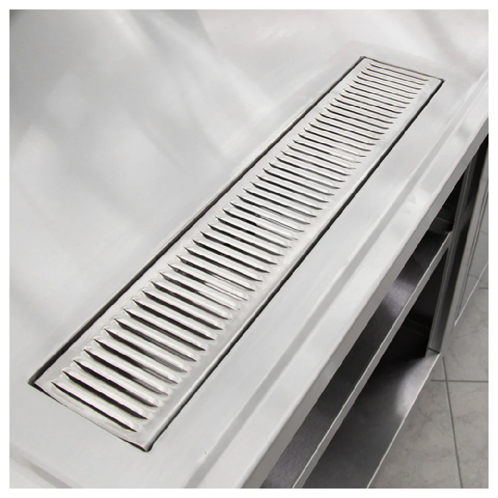 John Boos URN6-12-W 12 Inch Weld-in Urn Trough Stainless Steel with Removable Grate
