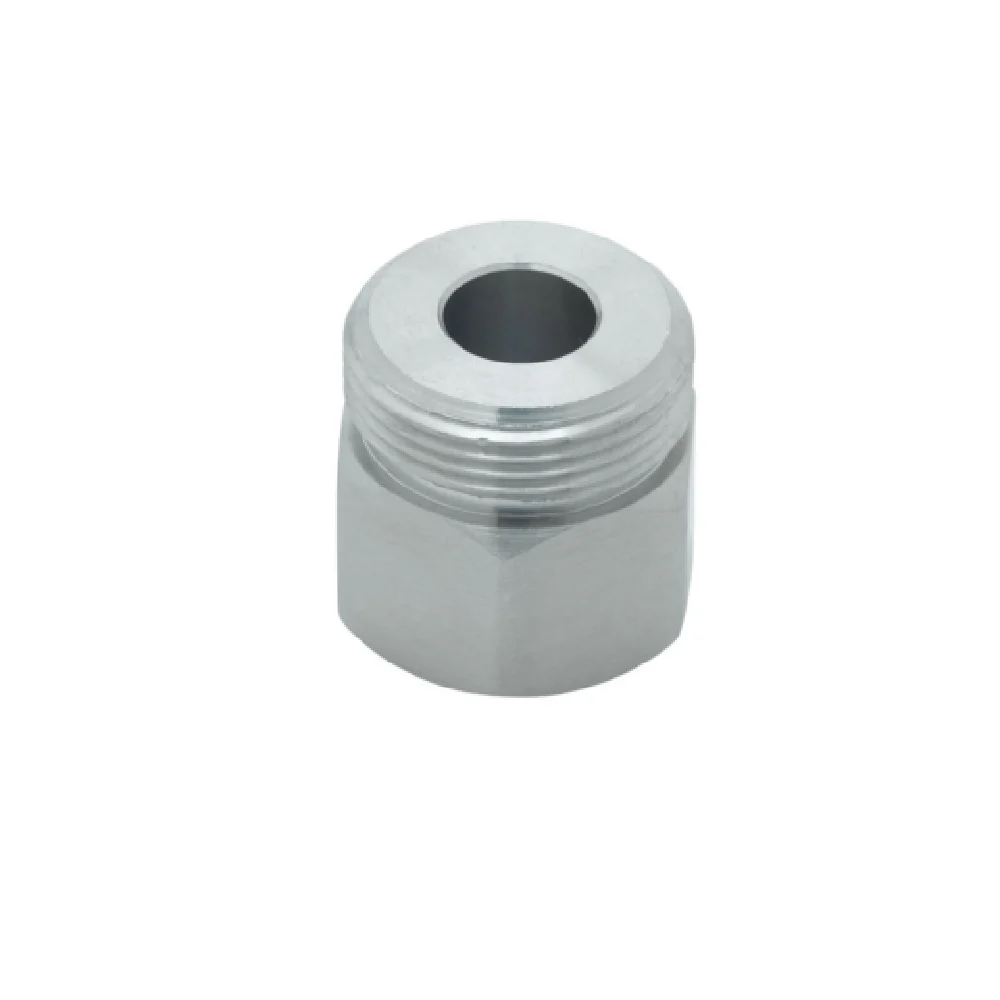 T&S Brass S000729-30 Hex Nut 3/4-14 UN Female Inlet 7/8-20 UN Male Outlet Stainless Steel