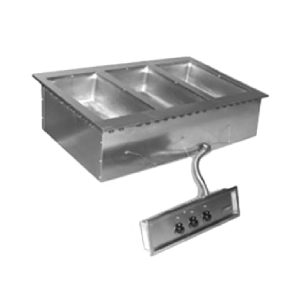 Eagle SGDI-3-240T 3 Pan Electric Hot Food Well Unit Drop-in Stainless Steel with Thermostatic Controls