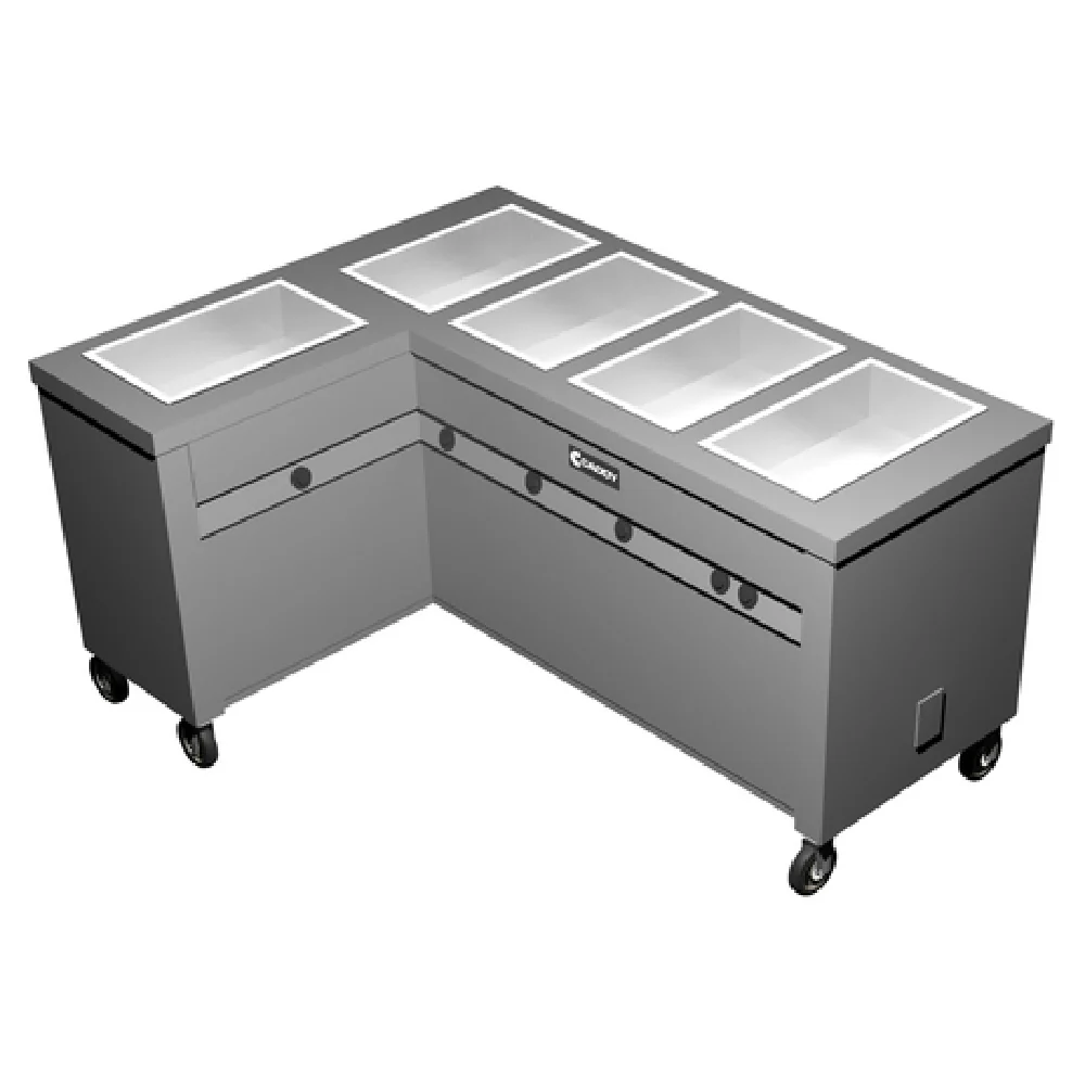 Caddy TF-625-L 67 to 72 Inch Electric Hot Food Caddy Enclosed Heated Base