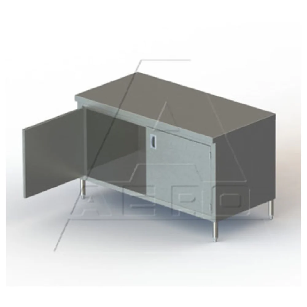 AERO Manufacturing 3TSOHD-3048 48 Inch Delux Work Table Cabinet Base with Hinged Doors