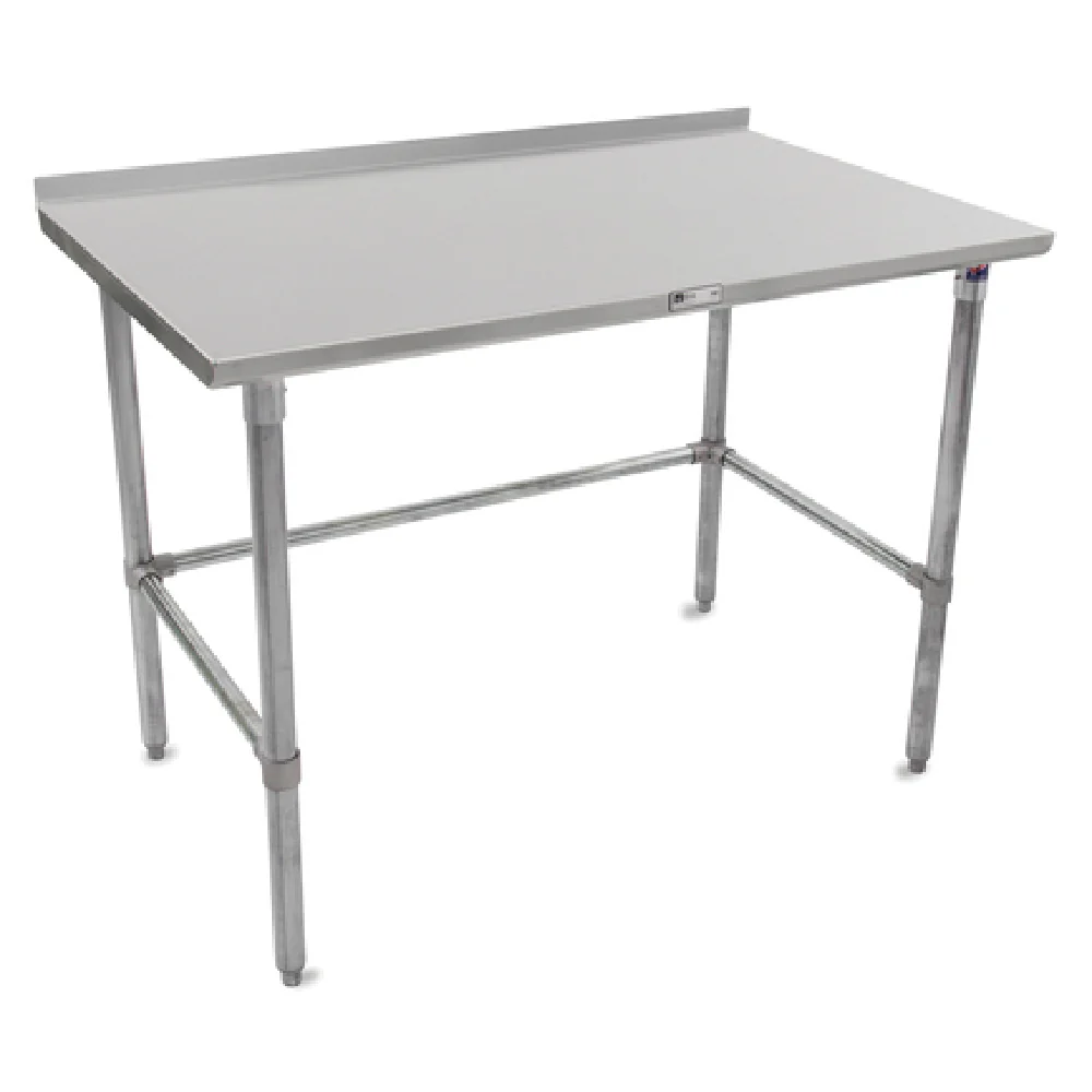 John Boos ST6R1.5-3696GBK 96 Inch 16 Gauge Stainless Steel Work Table With Rear Up-Turn