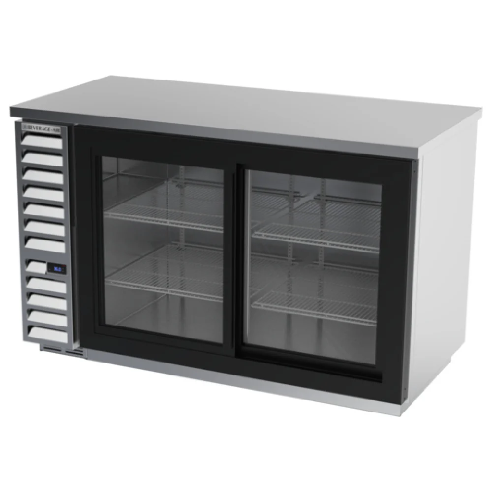 Beverage Air BB58HC-1-F-GS-S 59 Inch Refrigerated Storage Cabinet 12.4 cu ft and Two Section Beverage Air BB58HC-1-F-GS-S 59 Inch Refrigerated Storage Cabinet 12.4 cu ft and Two Section