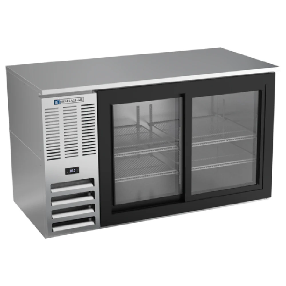 Beverage Air BB58HC-1-F-GS-S 59 Inch Refrigerated Storage Cabinet 12.4 cu ft and Two Section Beverage Air BB58HC-1-F-GS-S 59 Inch Refrigerated Storage Cabinet 12.4 cu ft and Two Section