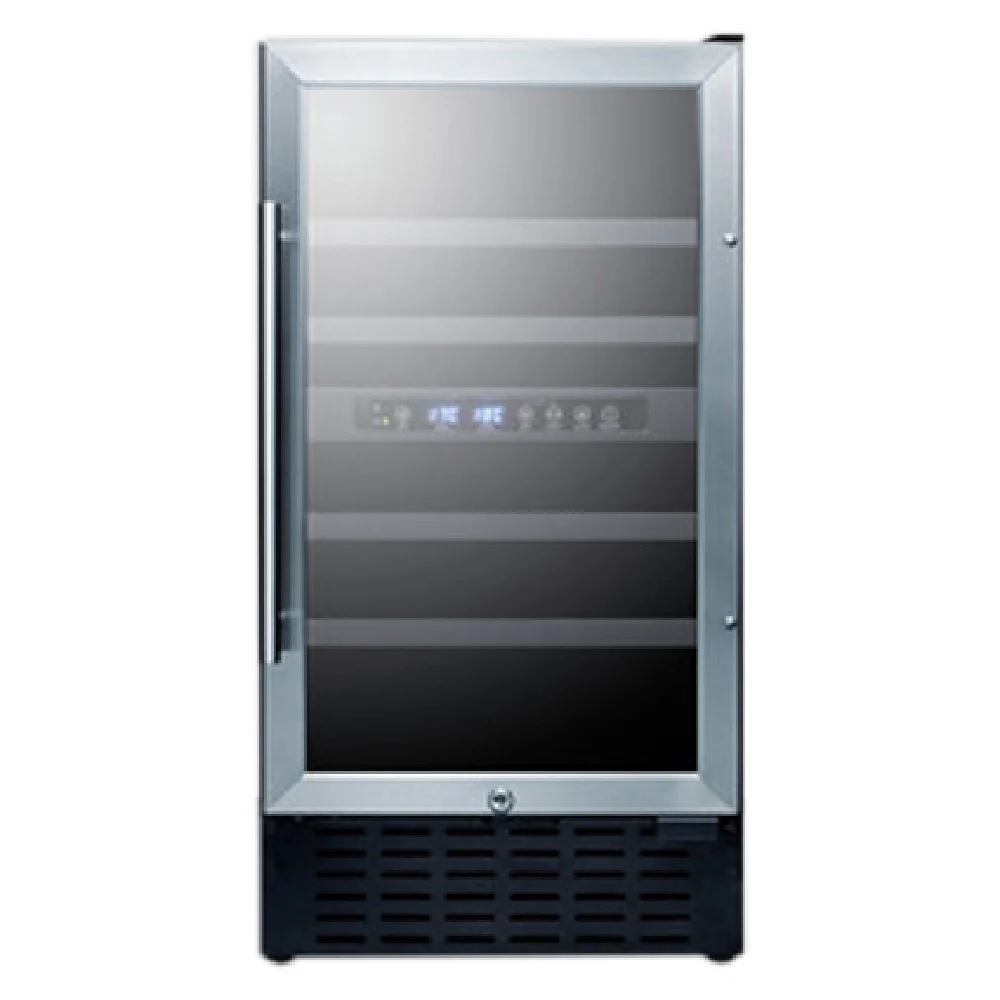 Summit SWC182ZCSS 17-3/4 Inch Wine Cellar Built-in or Freestanding Dual Zone Summit SWC182ZCSS 17-3/4 Inch Wine Cellar Built-in or Freestanding Dual Zone