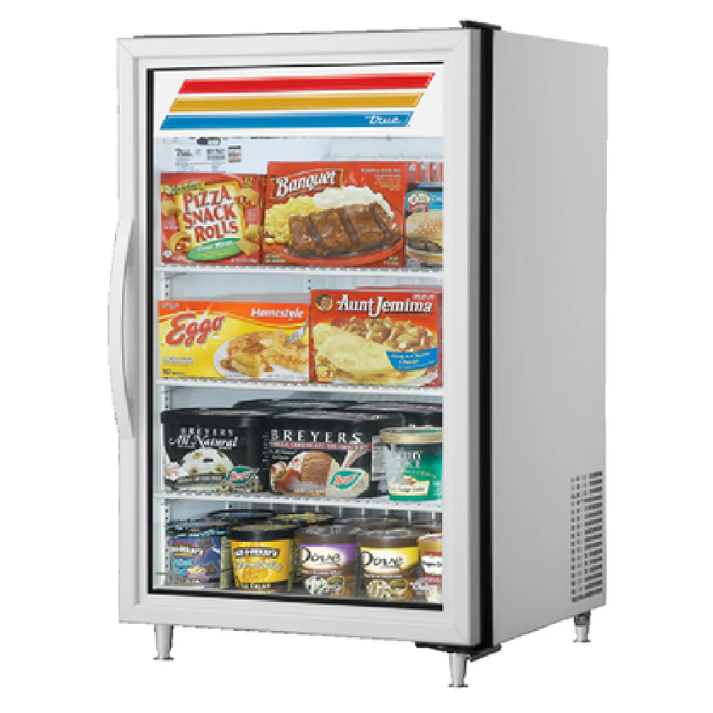 True Refrigeration GDM-07F-HC~TSL01_BL 24 Inch Freezer 3 Shelves Countertop White Finish