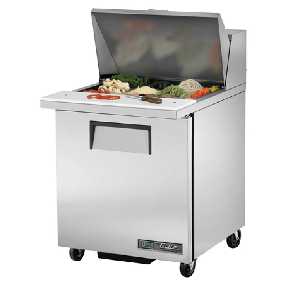 True Refrigeration TSSU-27-12M-B-HC_RH 27 Inch Mega Top Sandwich Salad Unit with Stainless Steel Finish