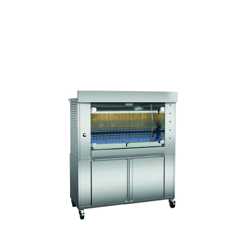 Rotisol GF1375-2G-SS_NAT 56-1/8 Inch Gas Rotisserie Oven Countertop Stainless Steel 41000 BTU - 3 Spits Rotisol GF1375-2G-SS_NAT 56-1/8 Inch Gas Rotisserie Oven Countertop Stainless Steel 41000 BTU - 3 Spits