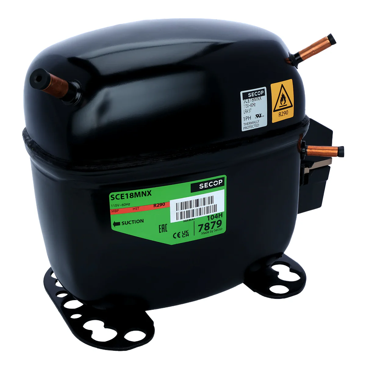 Empura Parts 1.1.01.00012 Compressor Compatible With: E-MCF500 E-MCH500 Empura Ice Machines
