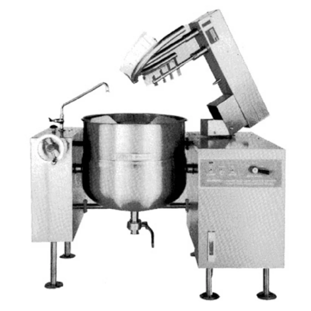 Crown Steam DLTM-100_240/60/3 70 Inch Tilting Kettle Mixer Direct Steam 100 Gallon Capacity with Dual Variable Speed Motors Crown Steam DLTM-100_240/60/3 70 Inch Tilting Kettle Mixer Direct Steam 100 Gallon Capacity with Dual Variable Speed Motors
