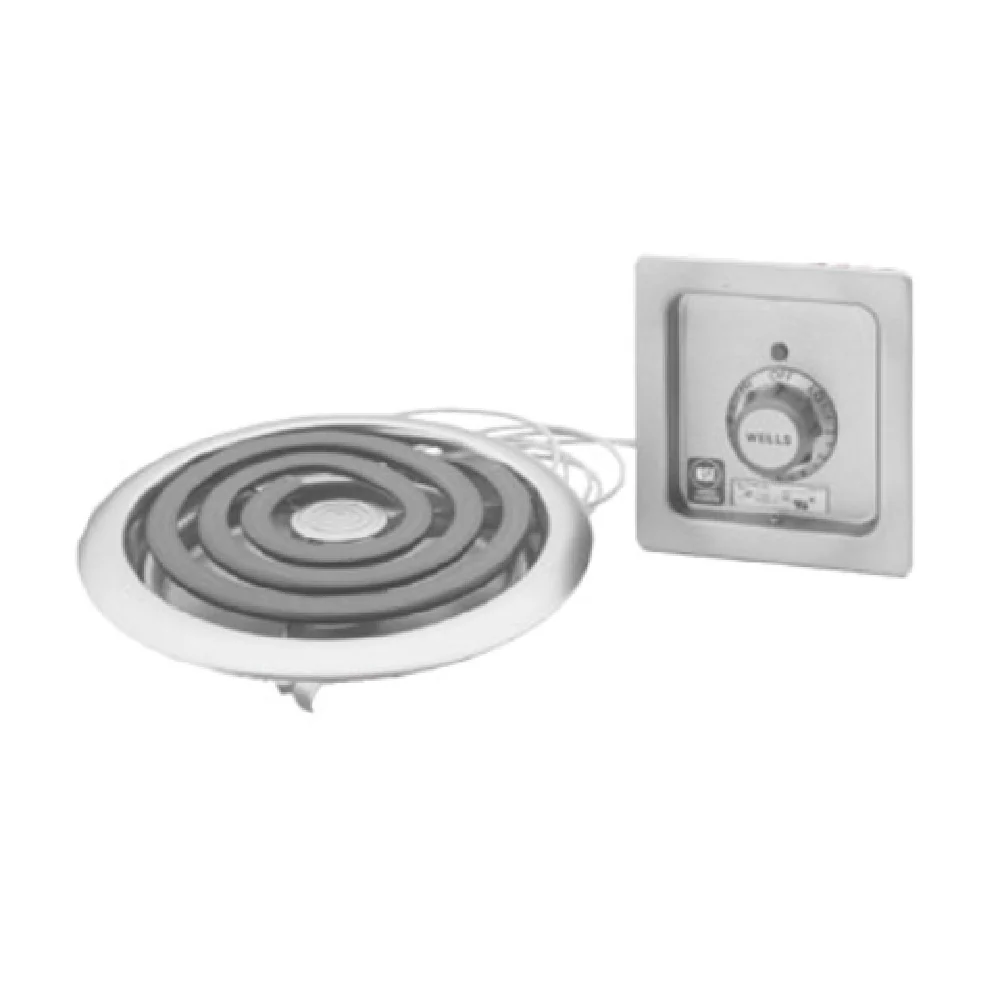 Wells H-336 10 Inch Built-in Electric Hotplate Single Burner Stainless Steel with Infinite Controls Wells H-336 10 Inch Built-in Electric Hotplate Single Burner Stainless Steel with Infinite Controls