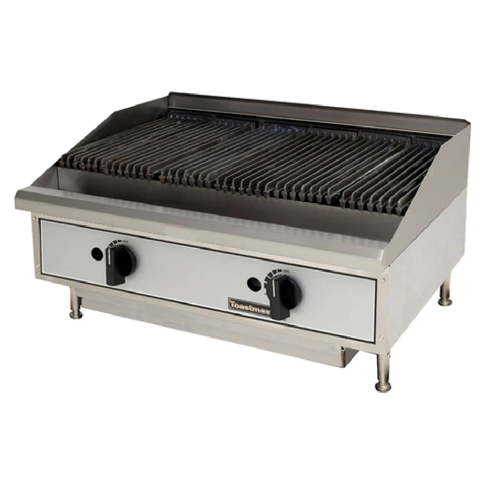 Toastmaster TMRC24 24 Inch Charbroiler Gas Countertop with 2 Burners 60000 BTU