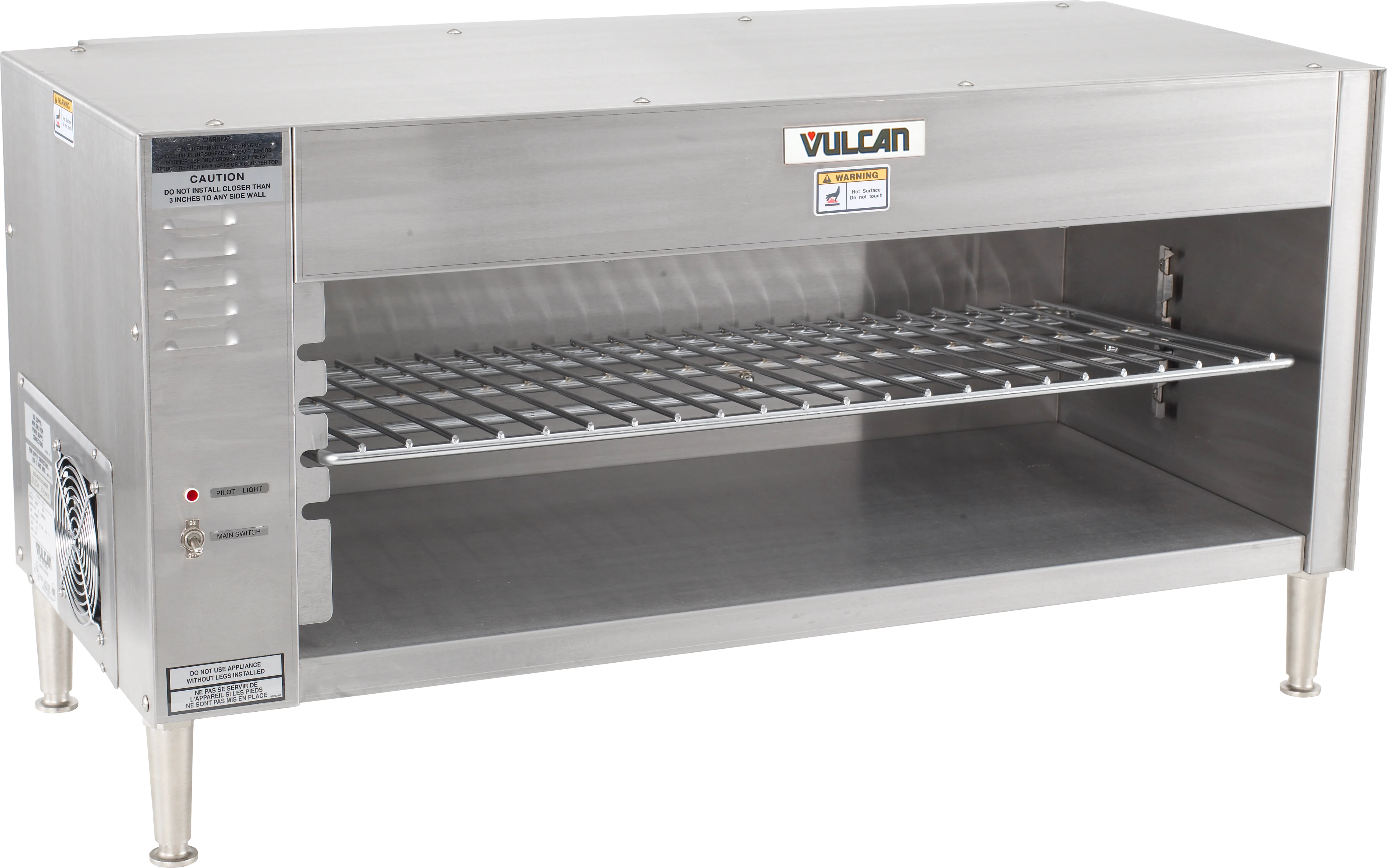 Vulcan 1036_208/60/1 Electric Cheesemelter 36-1/2 Inch Stainless Steel with 4 Rack Positions