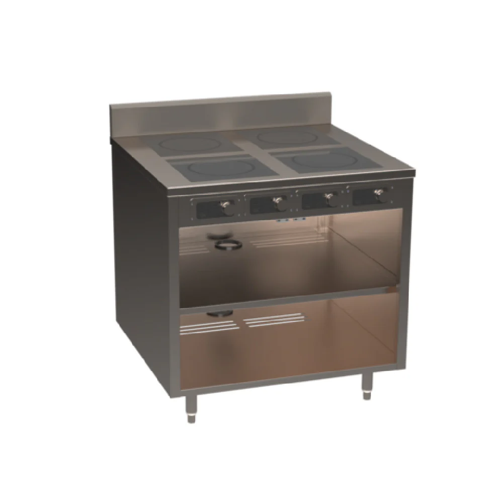 Spring USA BOH-3500 36 Inch Electric Flameless Cooking Cart with 4 Burners Spring USA BOH-3500 36 Inch Electric Flameless Cooking Cart with 4 Burners