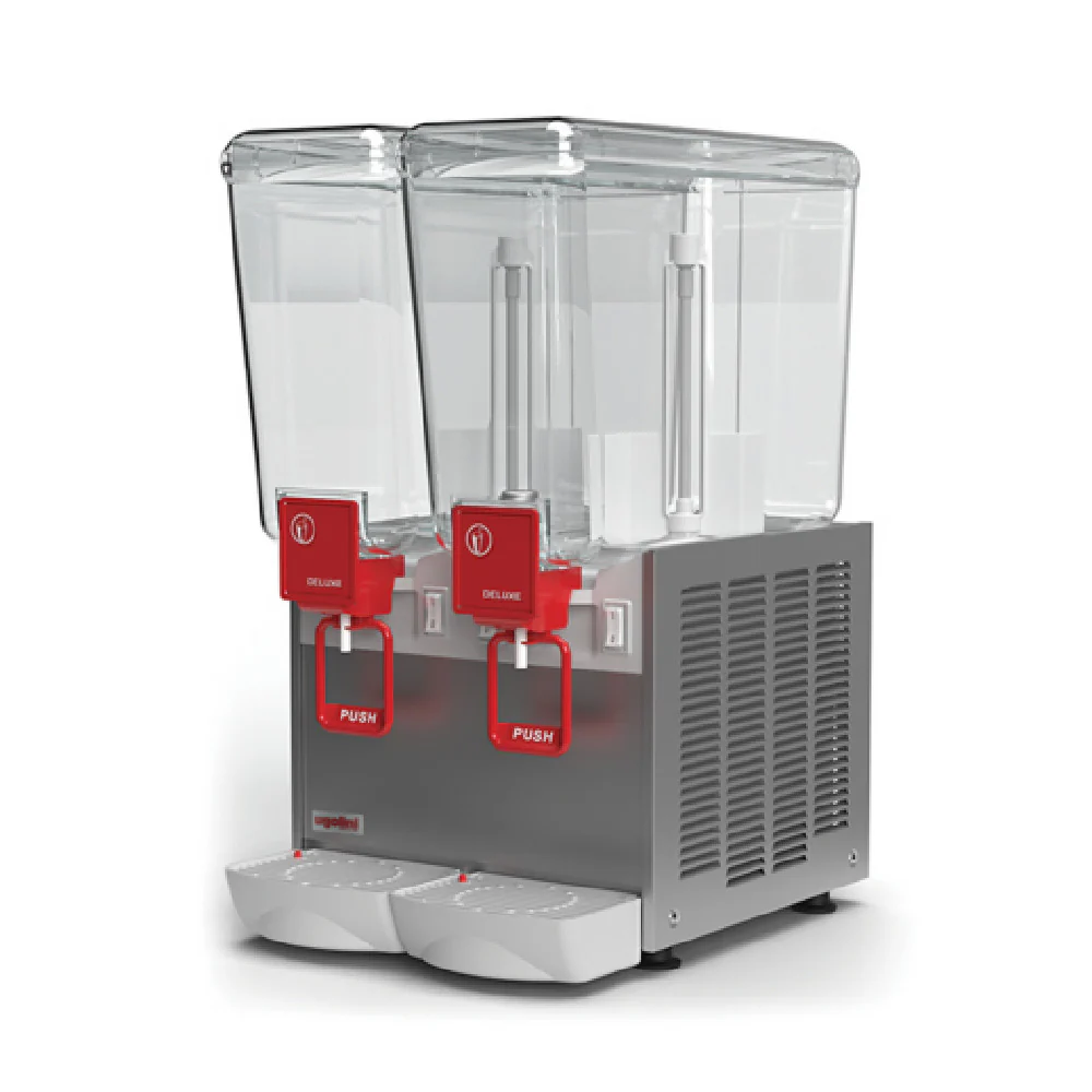 Monaco Foodservice UEAD202K0 14 Inch Electric Cold Beverage Dispenser with 2 Bowls