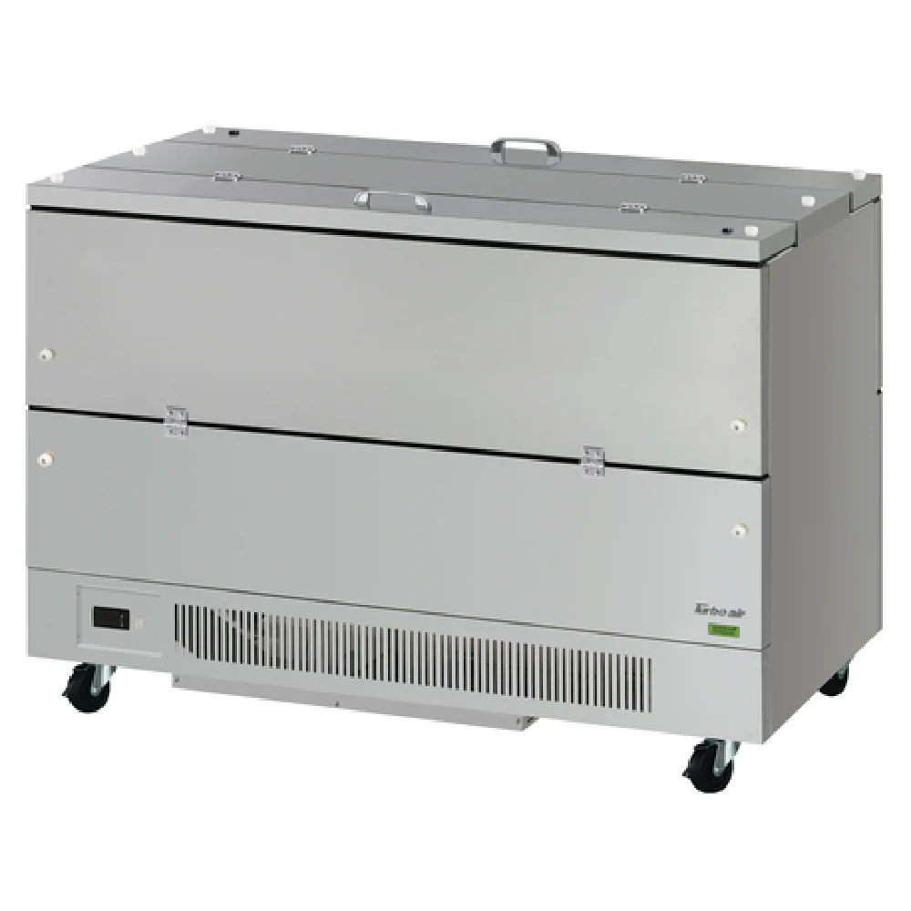 Turbo Air TMKC-58-2-SS-N6 58 Inch Milk Cooler Cold Wall Dual Access 21.98 cu.ft
