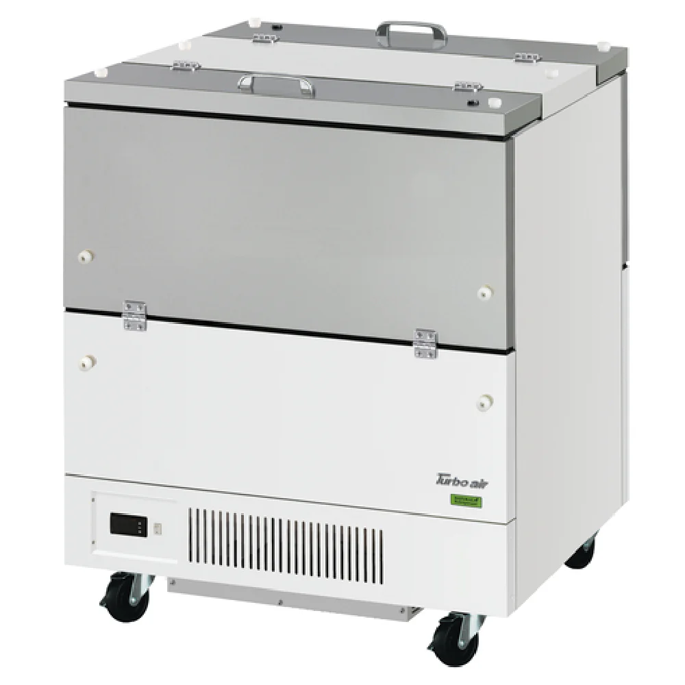 Turbo Air TMKC-34-2-WS-N6 34 Inch Cold Wall Milk Cooler 12.21 cu ft Dual Access