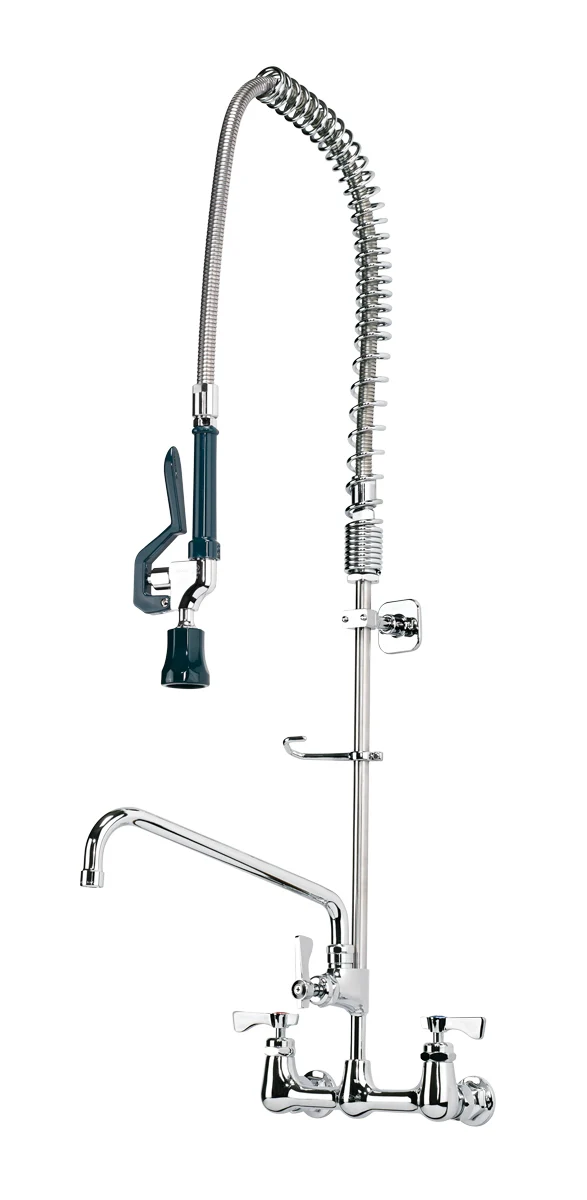Optional Krowne Stainless Steel Pre-rinse Faucet Assembly Wall Mount and Add-on Faucet 17-109WL Optional Krowne Stainless Steel Pre-rinse Faucet Assembly Wall Mount and Add-on Faucet 17-109WL