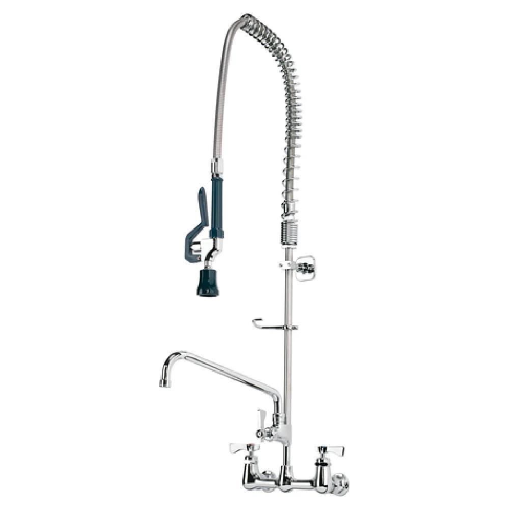 Optional Krowne Stainless Steel Pre-rinse Faucet Assembly Wall Mount and Add-on Faucet 17-109WL Optional Krowne Stainless Steel Pre-rinse Faucet Assembly Wall Mount and Add-on Faucet 17-109WL
