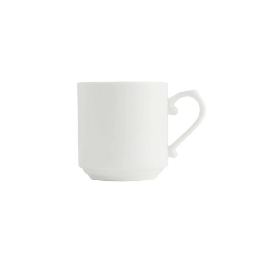 Fortessa RRP.CONTESSA.10 8 Oz Coffee Cup White China - 48 Packs
