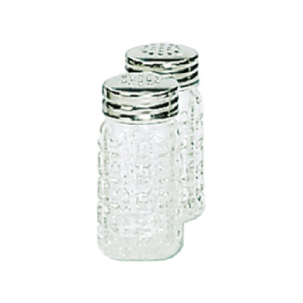Admiral Craft GREN-62 2 Oz Salt and Pepper Shaker Classic Style Stainless Steel Glass