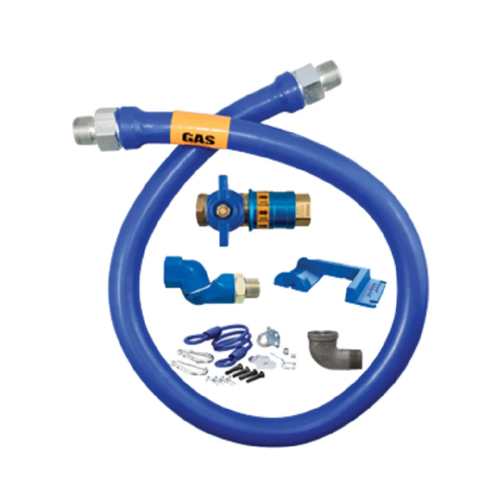 Dormont 16100KITCFS48PS 1 Inch Inside Diameter Moveable Gas Connector Kit with Safety Quik and Swivel MAX