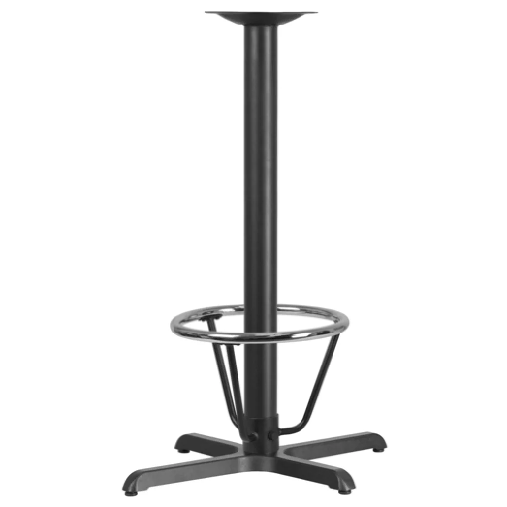 Flash Furniture XU-T2230-BAR-3CFR-GG 22 Inch Bar Height Table Base Metal Cast Iron