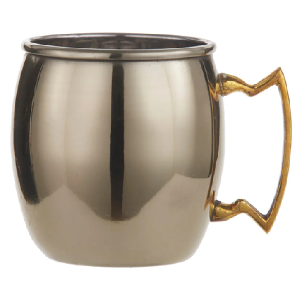 American Metalcraft GM16P 16 Oz Moscow Mule Mug with Brass Handle Stainless Steel Gold Satin Finish American Metalcraft GM16P 16 Oz Moscow Mule Mug with Brass Handle Stainless Steel Gold Satin Finish