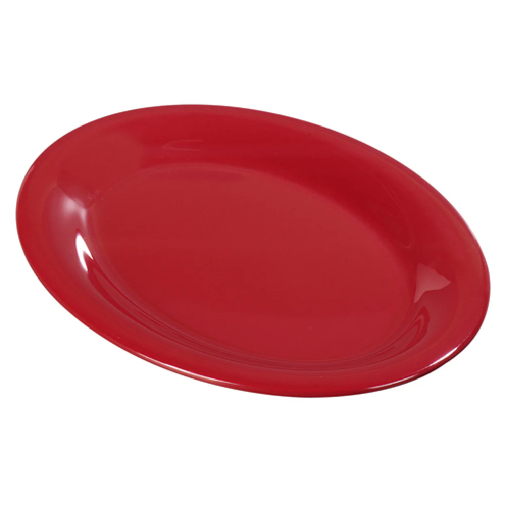 Carlisle 3308205 12 Inch Oval Platter Melamine Red Dish Dishwasher Safe Carlisle 3308205 12 Inch Oval Platter Melamine Red Dish Dishwasher Safe