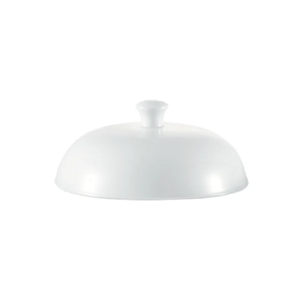 CAC China TST-W20-LID 5-3/4 Inch Lid Porcelain for Foodservice