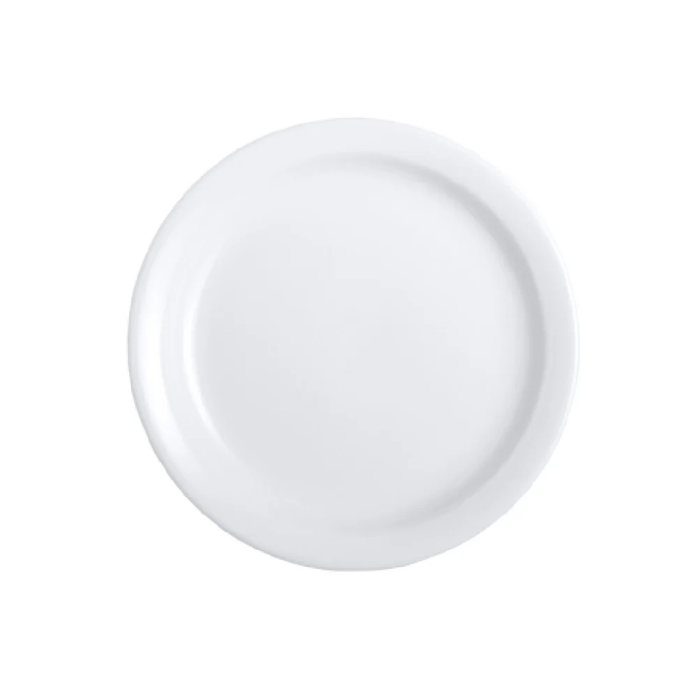 Steelite 6900E5084 8 Inch Round Plate NR Porcelain White Crafted for Cafes Steelite 6900E5084 8 Inch Round Plate NR Porcelain White Crafted for Cafes