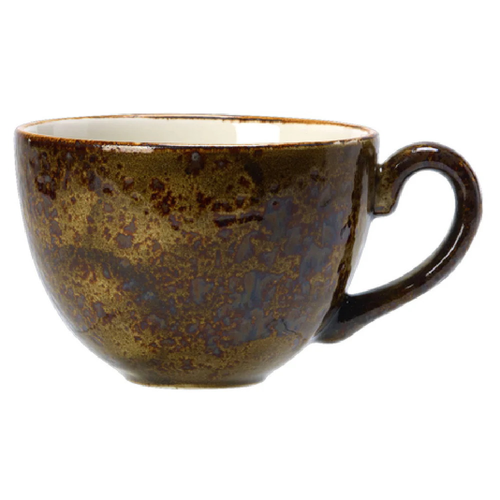Steelite 11320152 12 Oz Cup Vitrified Ceramic Low Craft Brown - 3 Dozen