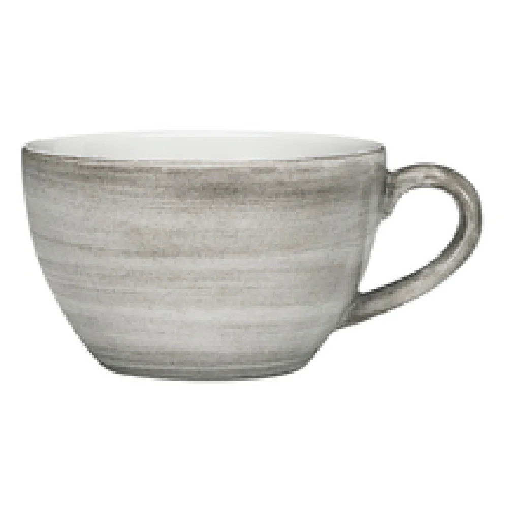 BauscherHepp 275195-820299 15-4/19 Oz. Café Au Lait Cup Porcelain Ceramica Gray Decor