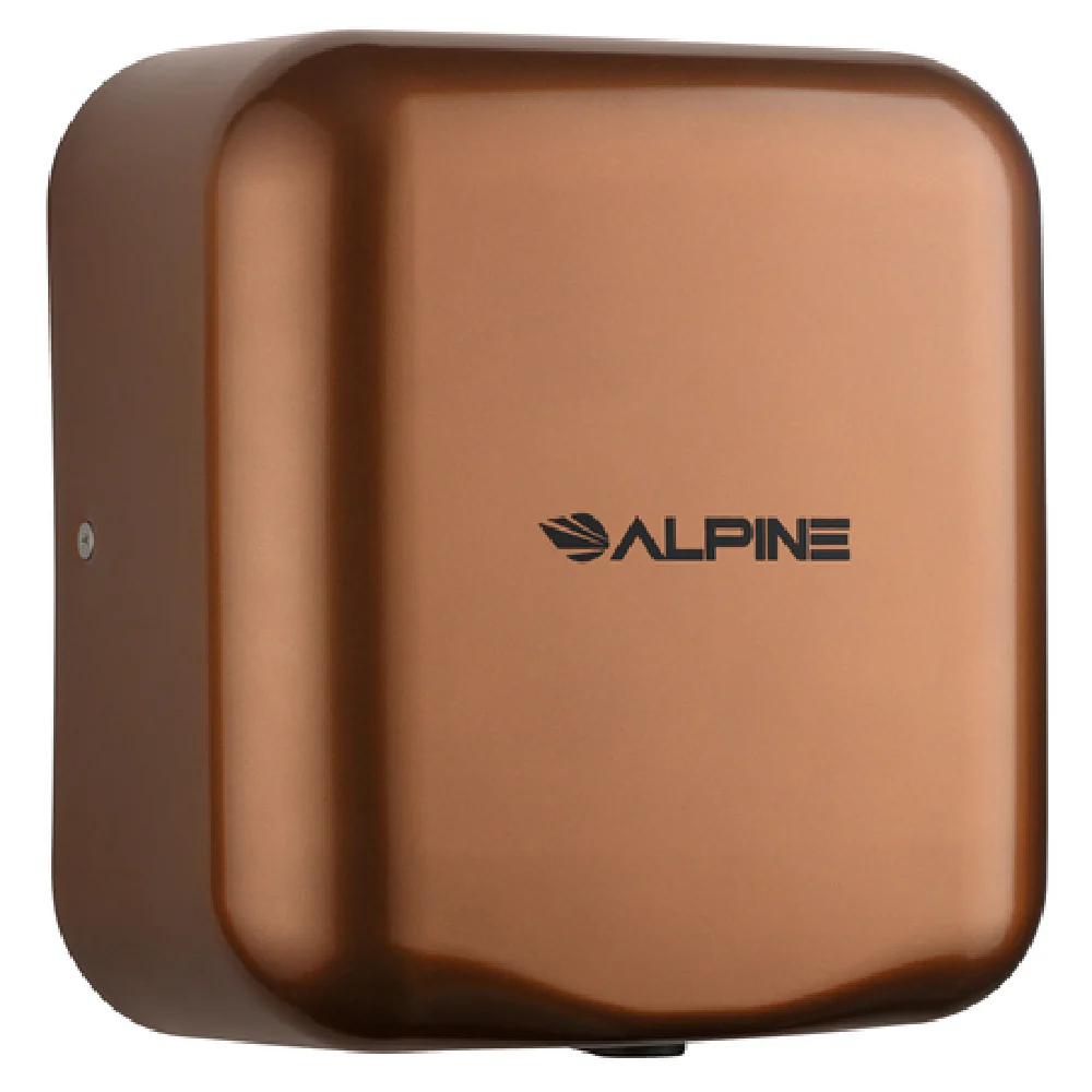 Alpine Industries ALP400-10-COP 11 Inch Surface Mount Hand Dryer Automatic Sensor Coffee Finish