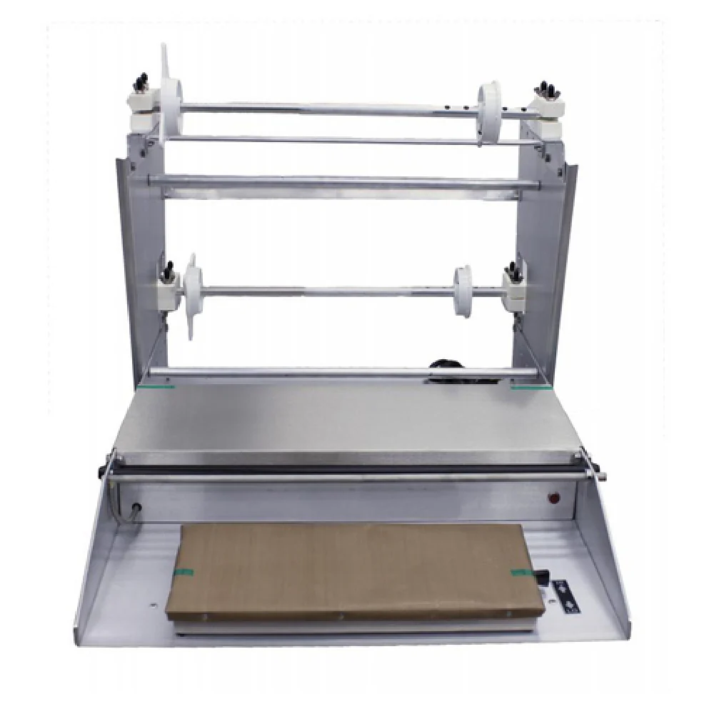 Omcan 14430 26 Inch Wrapping Machine Mounting Axle Two Roll Electric aluminum and stainless steel