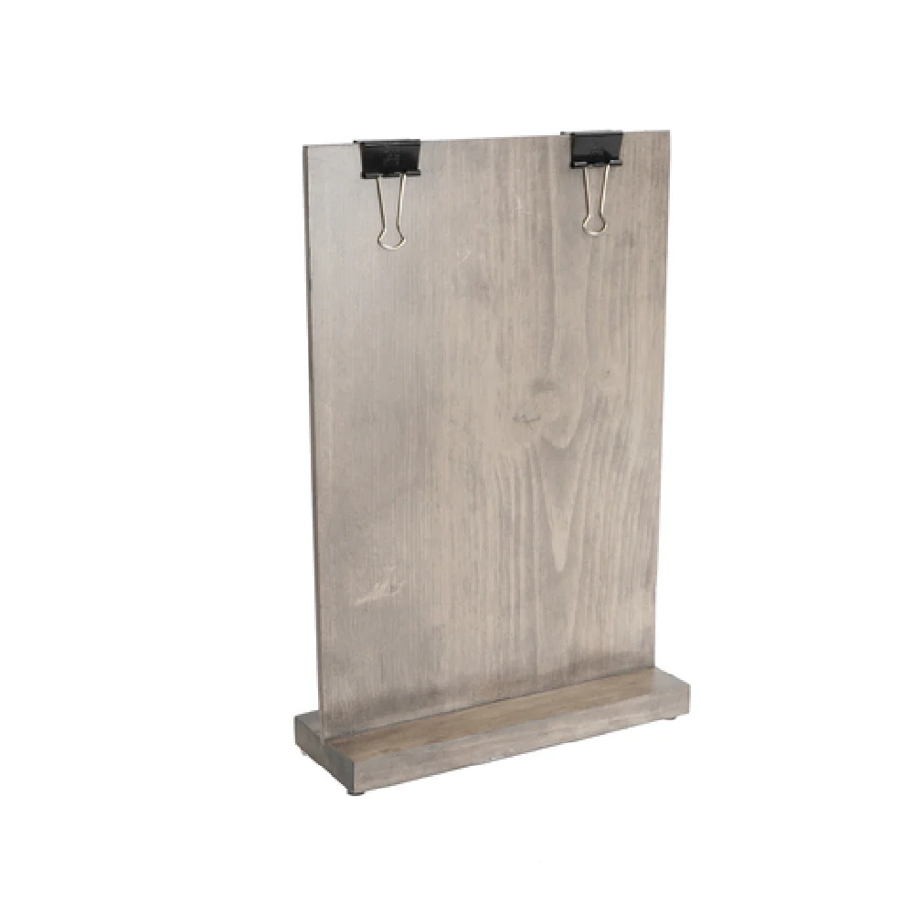 Cal Mil 2036-811-110 9-1/4 Inch Aspen Clip Sign Holder Wood Gray Cal Mil 2036-811-110 9-1/4 Inch Aspen Clip Sign Holder Wood Gray